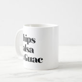 サルサチップスとグアク コーヒーマグカップ (正面左)
