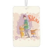 サルサドラマー車の空気清浄機 カーエアーフレッシュナー (裏面)