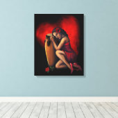 サルサハートビート キャンバスプリント (インサイチュ (ウッドフロア))