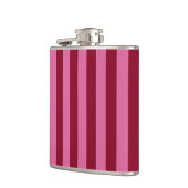 サルサフラミンゴピンクストライプ フラスク (左)