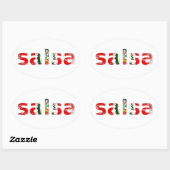 サルサペルー 楕円形シール (シート)