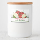 サルサホット&スパイシー3 x 2" フードラベル (正面)