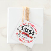 サルサホームメイドメリークリスマスネームジャー フェイバータグ (インサイチュ)