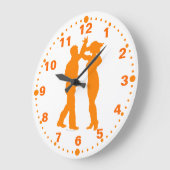 サルサラテンダンススピンウォール時計（分） ラージ壁時計 (傾斜)