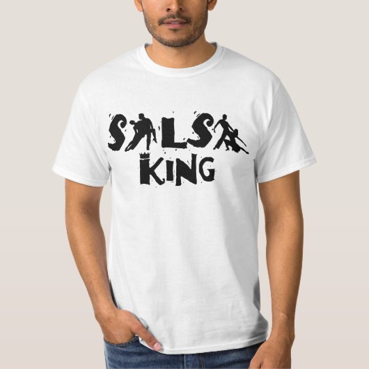 サルサ王Tシャツ-サルサのダンスの恋人のための… Tシャツ (正面)