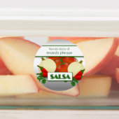 サルサ缶詰カスタム食品ラベル ラベル (貼付)