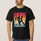 サルサ踊りカップルダンスラテンアメリカヴィンテージ Tシャツ (正面)