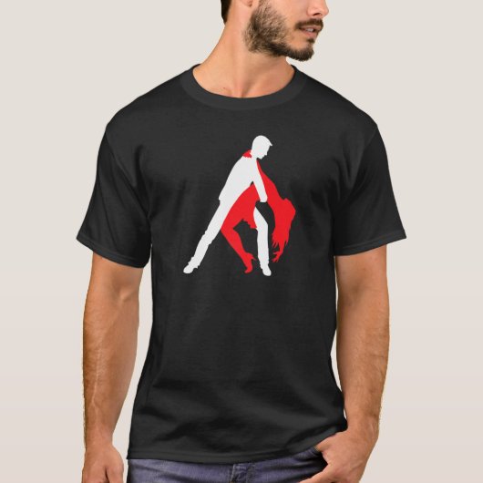 サルサ踊りカップル1 Tシャツ (正面)