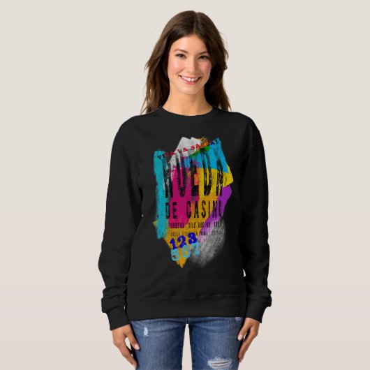 サルサ踊りルエダデカジノダンス スウェットシャツ (正面フル)