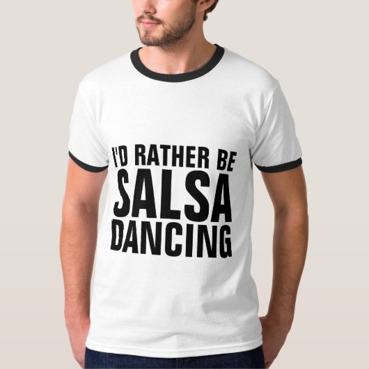 サルサ踊りTシャツ Tシャツ (正面)