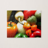 サルサ野菜，トマト，ピーマン，タマネギ ジグソーパズル (横)