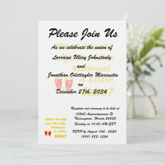 サルサ黄色のコンガスを持たない生活のようなもの 招待状 (スタンド正面)