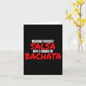 サルサ・バハタ・ダンス週末の予報バハタ・サルサ カード (黄色い花)