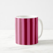 サルサ フラミンゴ ピンク ストライプ コーヒーマグカップ (正面右)