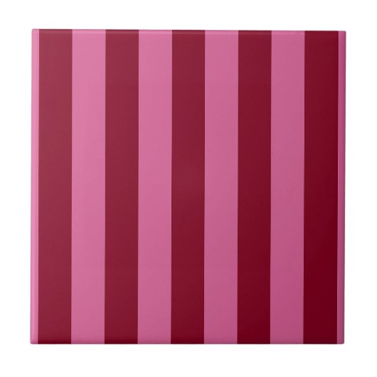 サルサ フラミンゴ ピンク ストライプ タイル (正面)