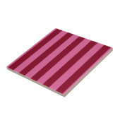 サルサ フラミンゴ ピンク ストライプ タイル (側面)
