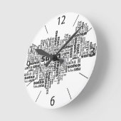 サルサ ラウンド壁時計 (傾斜)