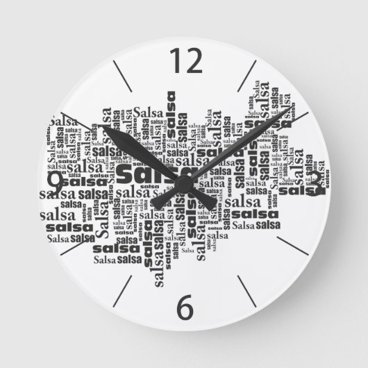 サルサ ラウンド壁時計 (正面)