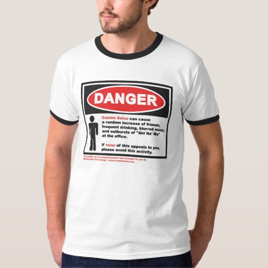 サルサ-危険 Tシャツ (正面)
