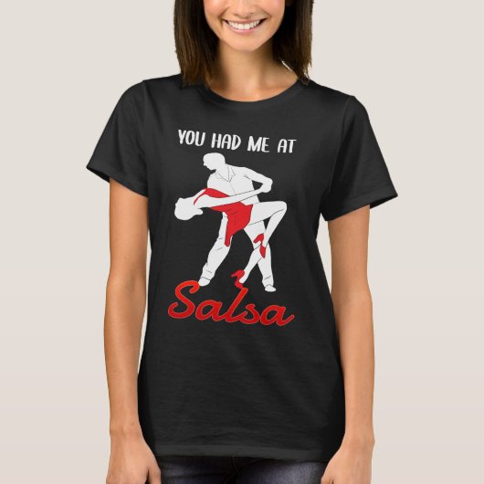 サルサ・踊り・ダンサー Tシャツ (正面)
