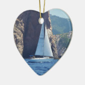 サルジニアの海岸に沿って航海 セラミックオーナメント (左)