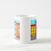 サルジニアの玉石の通り コーヒーマグカップ (中央)