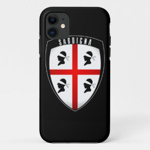 サルジニアの盾の頂上- iPhone (黒) 11 ケース