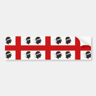 サルジニア、イタリアの旗 バンパーステッカー