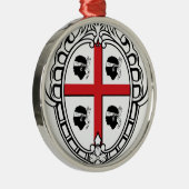 サルジニア(イタリア)の紋章付き外衣 メタルオーナメント (右)