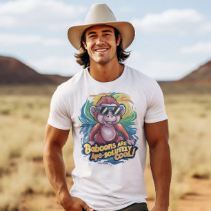 サルスタイリッシュ:ヒヒは絶対確実だクール Tシャツ