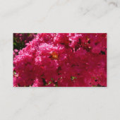 サルスベリのマゼンタの花 名刺 (裏面)