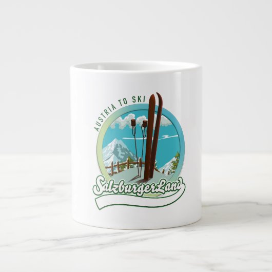 サルズバーガーランドオーストリアスキー ジャンボコーヒーマグカップ (正面)