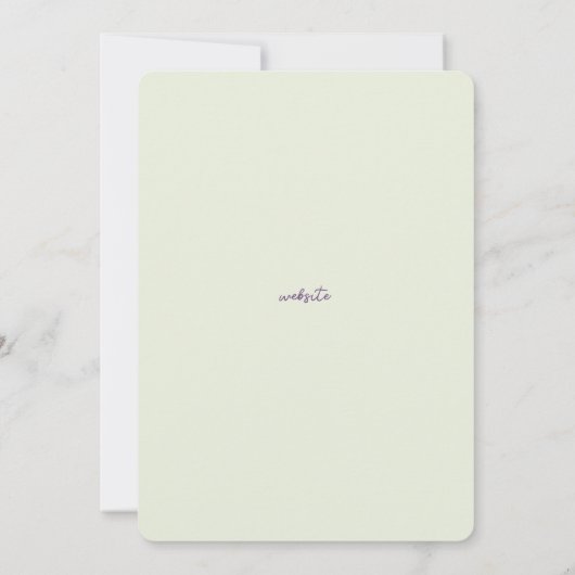 サルタアルゼンチンの水彩結婚式の日付を保存 招待状 (裏面)