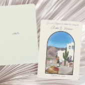 サルタアルゼンチンの水彩結婚式の日付を保存 招待状