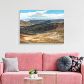 サルタサーペンタイン道路と遠くの塩のフラット キャンバスプリント (インサイチュ (リビング))