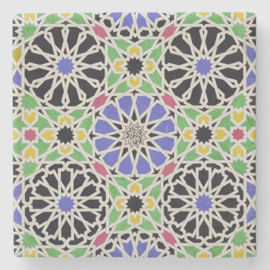 サルタンのドレッシングルームのモザイク模様の歩道 ストーンコースター (正面)