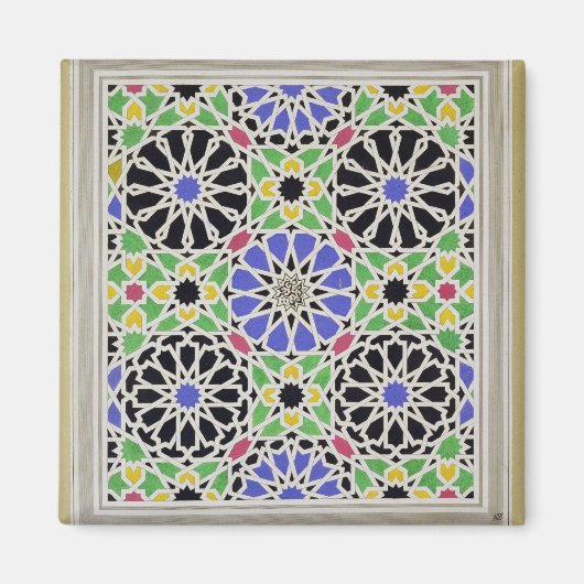 サルタンの化粧室のモザイク舗装 マグネット (正面)