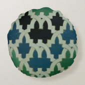 サルタンの王位からのAzulejosのタイル ラウンドクッション (裏面)