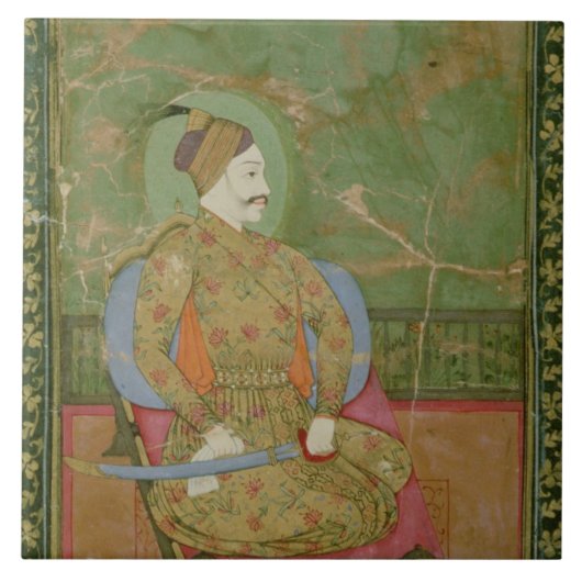 サルタンのAbdullah Qutb Shah seの58.20/25Aポートレート タイル (正面)