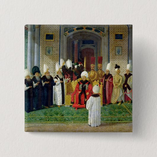 サルタンセリム3世の裁判所の披露宴 缶バッジ (正面)