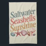 サルタータシーシェルズサンシャインサマービーチバケーション キッチンタオル<br><div class="desc">サルタータシーシェルズサンシャインサマービーチバケーション</div>