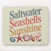 サルタータシーシェルズサンシャインサマービーチバケーション マウスパッド (正面)