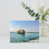 サルタータラグーンのケララのハウスボート ポストカード (スタンド正面)