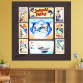 サルターター魚釣りライトハウス キャンバスプリント (インサイチュ (リビング))