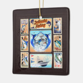 サルターター魚釣りライトハウス セラミックオーナメント (左)