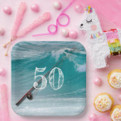 サルターフィッシャーマンカスタム誕生日 ペーパープレート (パーティー)