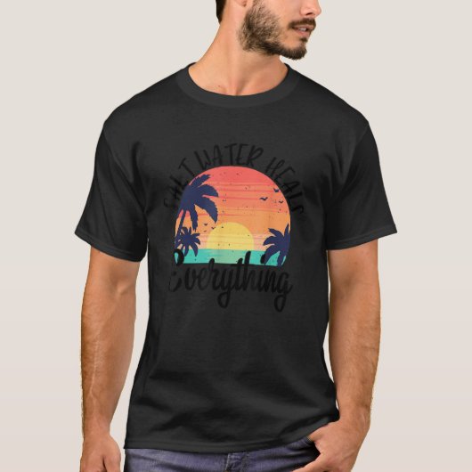 サルタールヒールズ全レトロバカンスおもしろいス Tシャツ (正面)