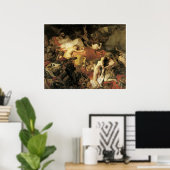 サルダナパロスの死， 1827 ポスター (ホームオフィス)