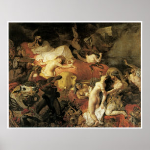 サルダナパロスの死, 1827 ポスター