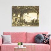 サルダル鏡殿内のホール キャンバスプリント (インサイチュ (リビング))